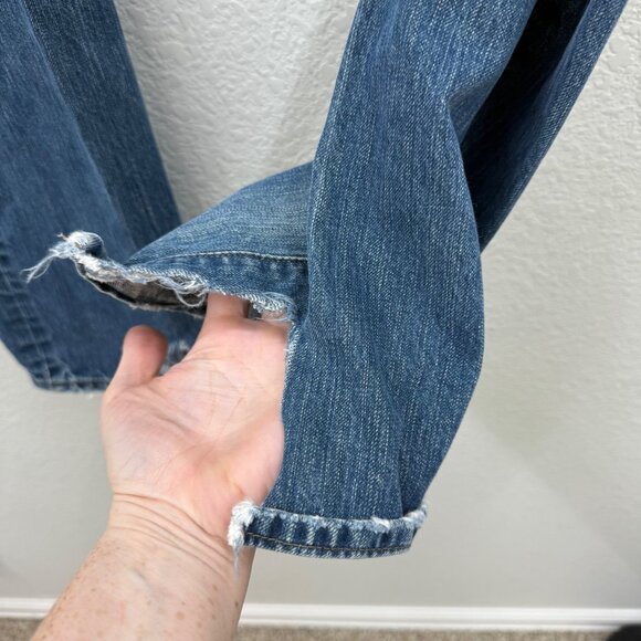 Levis Engineered Distressed Denim Cotton Blue Jeans Pants Mens size 30x32 - Picture 6 of 10